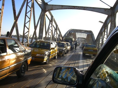 Pont Faidherbe St louis Sénégal en taxi